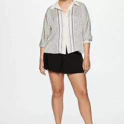 Mango Geometric Print Shirt -Mango popular store mango 7997 8821136 6