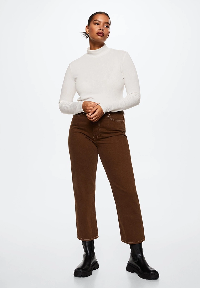 Mango Ribbed Long-Sleeved Top 8 Mango Ribbed Long-Sleeved Top - Image 6