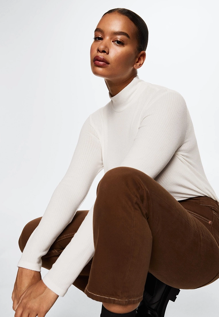 Mango Ribbed Long-Sleeved Top 9 Mango Ribbed Long-Sleeved Top - Image 7