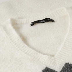 Mango Geometric Print Sweater -Mango popular store mango 8002 9080036 7