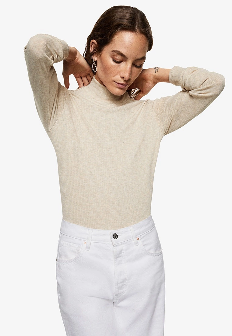 Mango Ribbed Long-Sleeved Top 3 Mango Ribbed Long-Sleeved Top