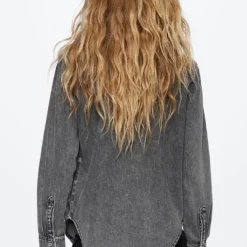 Mango Cotton Denim Shirt -Mango popular store mango 8048 3724926 2