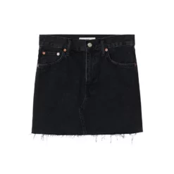 Mango Denim Mini Skirt With Frayed Hem -Mango popular store mango 8052 2881716 5