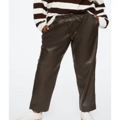 Mango Leather-Effect Elastic Waist Trousers 12 Mango Leather-Effect Elastic Waist Trousers -Mango popular store mango 8067 0616626 2