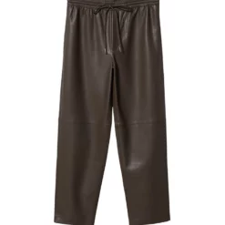 Mango Leather-Effect Elastic Waist Trousers 19 Mango Leather-Effect Elastic Waist Trousers -Mango popular store mango 8072 0616626 9