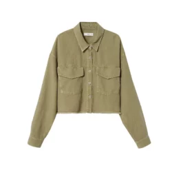 Mango Cropped Cotton Shirt -Mango popular store mango 8073 0391716 5