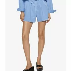 Mango Cotton Drawstring Waist Shorts