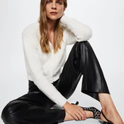 Mango Bouclé-Knit Cardigan -Mango popular store mango 8136 6546336 4