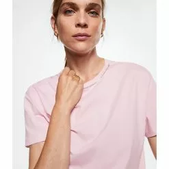 Mango Strass Cotton T-Shirt -Mango popular store mango 8138 2055626 3