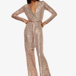 Mango Sequins Long Jumpsuit