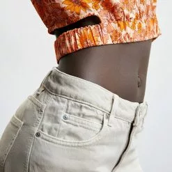 Mango Printed Crop Blouse -Mango popular store mango 8165 4242636 5