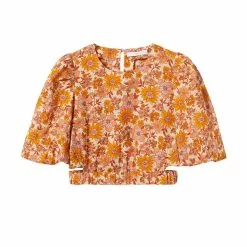 Mango Printed Crop Blouse -Mango popular store mango 8166 4242636 8