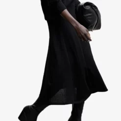 Mango Ribbed Midi Skirt