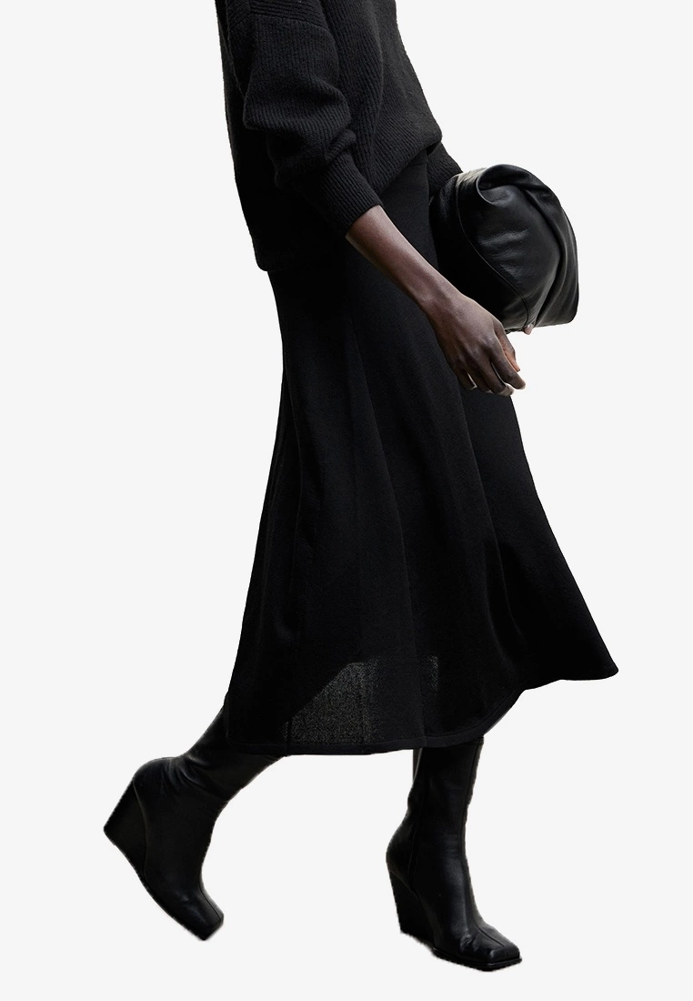 Mango Ribbed Midi Skirt 3 Mango Ribbed Midi Skirt