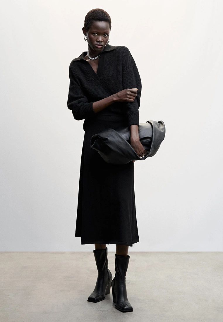 Mango Ribbed Midi Skirt 8 Mango Ribbed Midi Skirt - Image 6