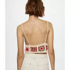 Mango Crochet Crop Top -Mango popular store mango 8181 0420816 2
