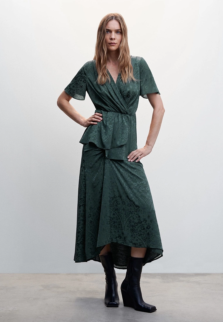 Mango Falda Midi Jacquard Skirt 7 Mango Falda Midi Jacquard Skirt - Image 5