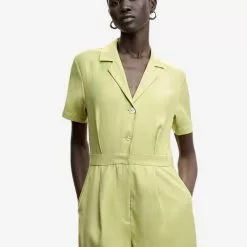 Mango Short Flowy Jumpsuit