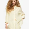 Mango Oversize Striped Shirt -Mango popular store mango 8213 7659046 1