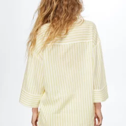 Mango Oversize Striped Shirt 9 Mango Oversize Striped Shirt -Mango popular store mango 8213 7659046 2