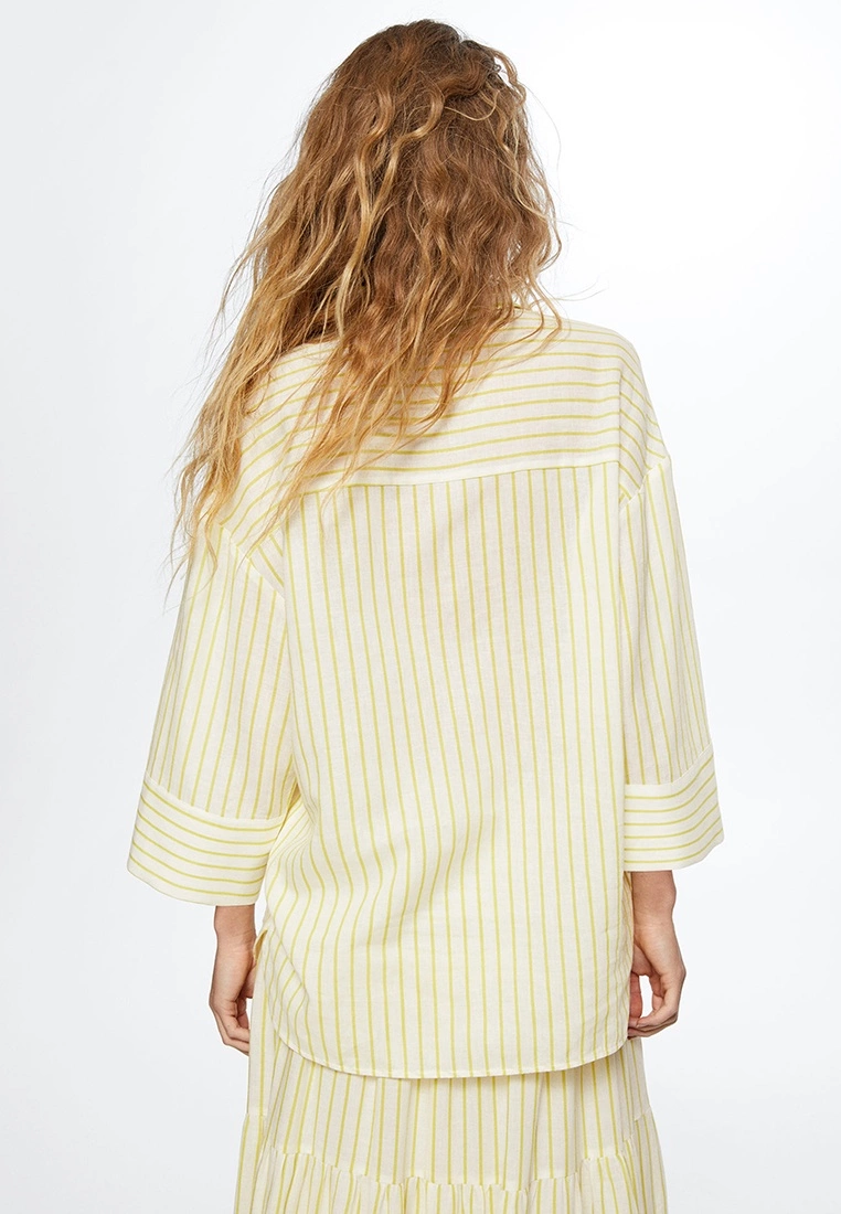 Mango Oversize Striped Shirt 4 Mango Oversize Striped Shirt - Image 2