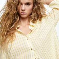 Mango Oversize Striped Shirt 10 Mango Oversize Striped Shirt -Mango popular store mango 8214 7659046 3