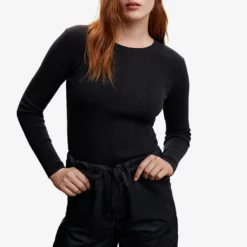 Mango Textured Round Neck Sweater