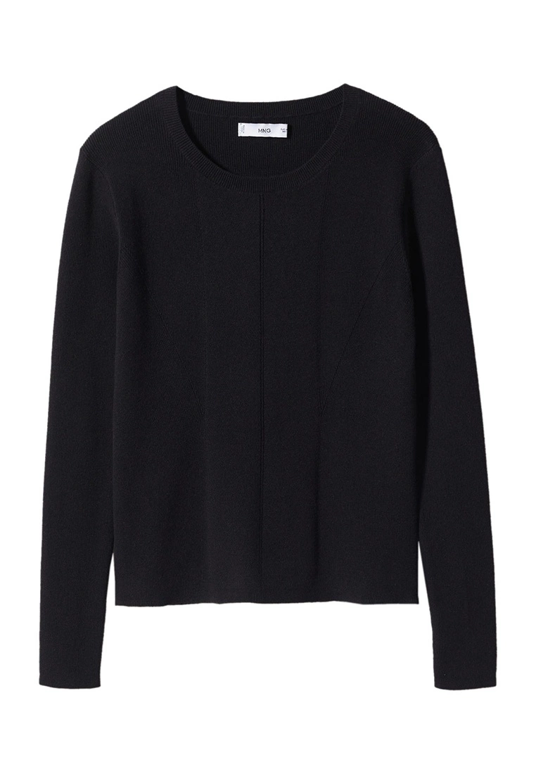 Mango Textured Round Neck Sweater 9 Mango Textured Round Neck Sweater - Image 7