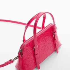 Mango Crocodile-Effect Double Handle Bag -Mango popular store mango 8219 6659046 2