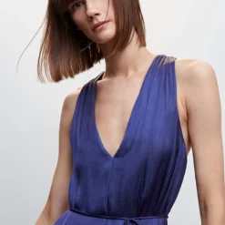 Mango Satin Jumpsuit Cross Back 13 Mango Satin Jumpsuit Cross Back -Mango popular store mango 8242 6042636 4