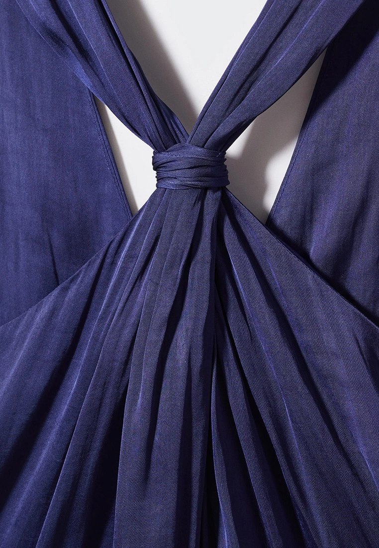 Mango Satin Jumpsuit Cross Back 9 Mango Satin Jumpsuit Cross Back - Image 7