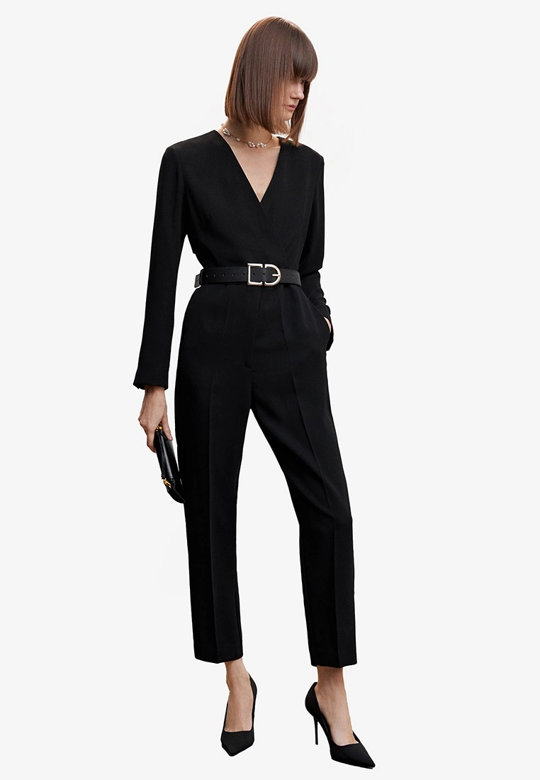 Mango Belt Long Jumpsuit 3 Mango Belt Long Jumpsuit
