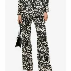 Mango Satin Printed Trousers