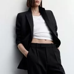 Mango Pleat Straight Trousers -Mango popular store mango 8254 9238836 4