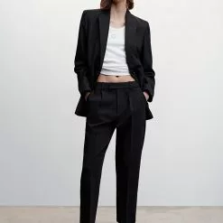 Mango Pleat Straight Trousers -Mango popular store mango 8254 9238836 5