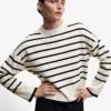 Mango Oversized Striped Sweater -Mango popular store mango 8274 6687836 1