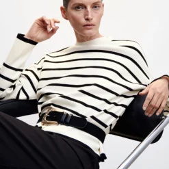 Mango Oversized Striped Sweater 12 Mango Oversized Striped Sweater -Mango popular store mango 8275 6687836 4