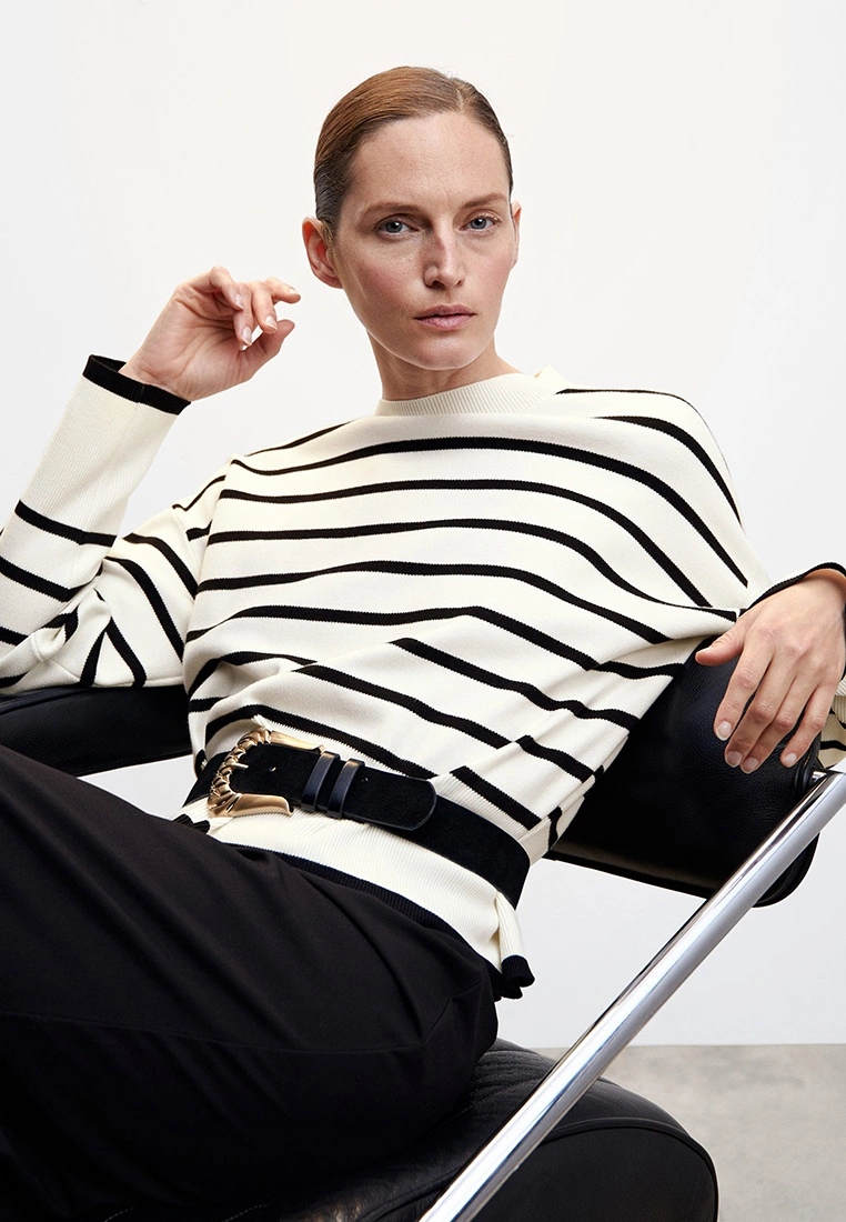 Mango Oversized Striped Sweater 6 Mango Oversized Striped Sweater - Image 4