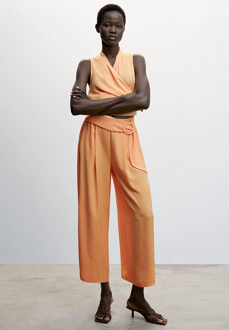 Mango Wide Leg Fluid Trousers 8 Mango Wide Leg Fluid Trousers - Image 6