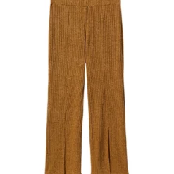 Mango Ribbed Side Slit Trousers -Mango popular store mango 8300 9217726 7