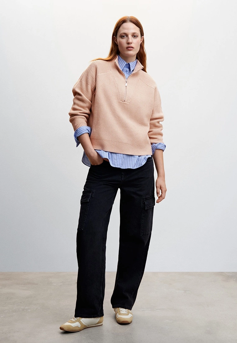 Mango High Neck Sweater With Zip 6 Mango High Neck Sweater With Zip - Image 4