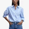 Mango Oversize Striped Shirt -Mango popular store mango 8308 7229046 1