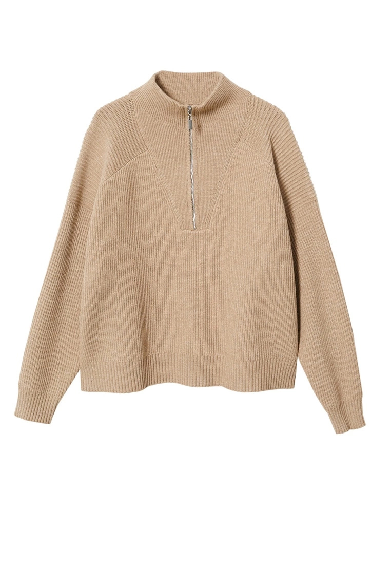 Mango High Neck Sweater With Zip 9 Mango High Neck Sweater With Zip - Image 7
