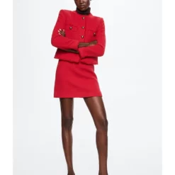 Mango Cotton Tweed Mini Skirt 12 Mango Cotton Tweed Mini Skirt -Mango popular store mango 8373 9617726 5