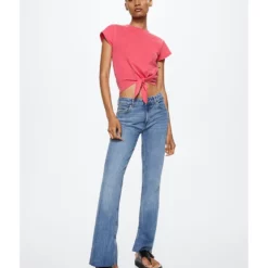 Mango Knot Cotton T-Shirt 11 Mango Knot Cotton T-Shirt -Mango popular store mango 8377 1417726 4