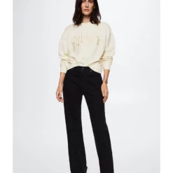 Mango Embroidered Message Sweatshirt -Mango popular store mango 8407 0717726 5