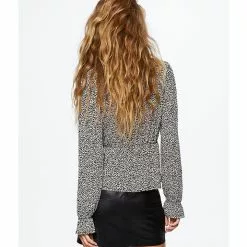 Mango Flowy Textured Blouse -Mango popular store mango 8433 8317726 2