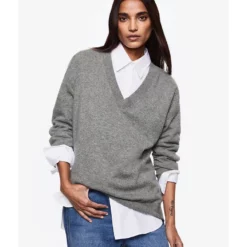 Mango V-Neck Cashmere Sweater