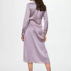 Mango Striped Satin Dress -Mango popular store mango 8468 7603426 3