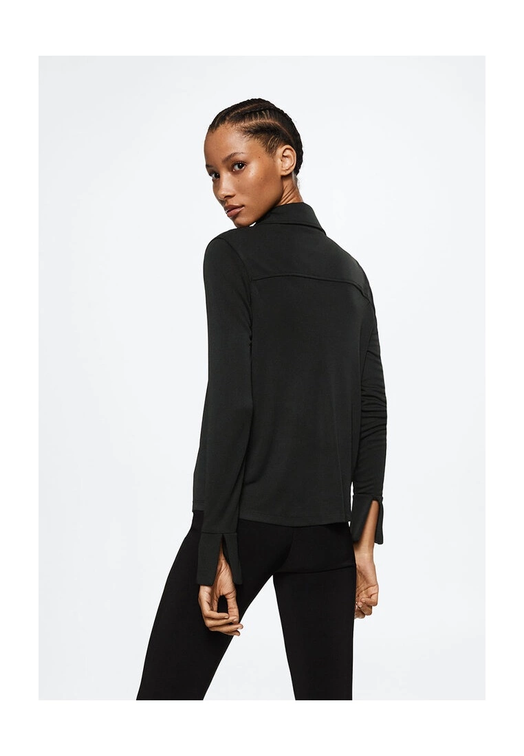 Mango Shirt With Slit Sleeves 4 Mango Shirt With Slit Sleeves - Image 2